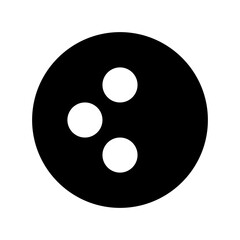 Bowling Ball Vector Icon