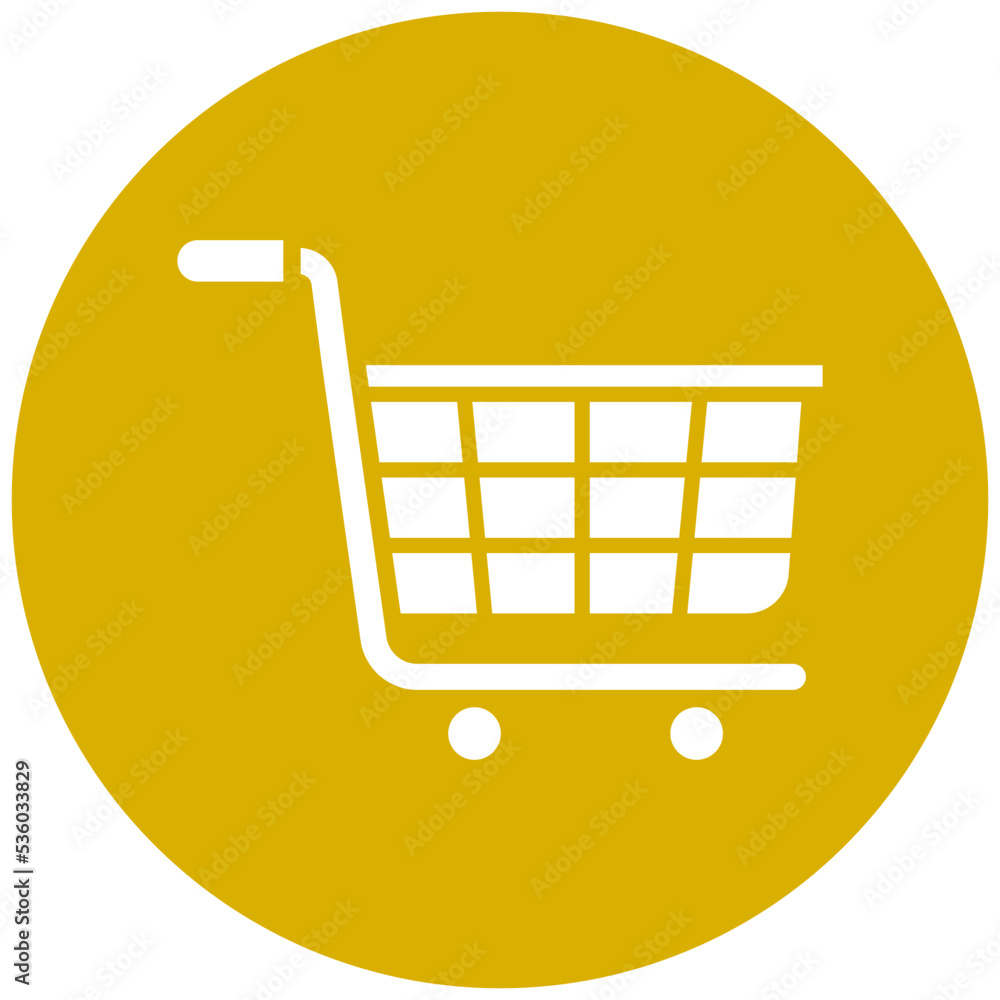 Wall mural Shopping Cart Icon Style