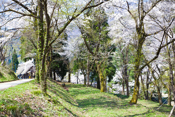 World Heritage site Ainokura (Gokayama) mountain village in Toyama prefecture.