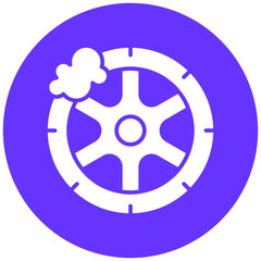 Tire Cleaning Icon Style