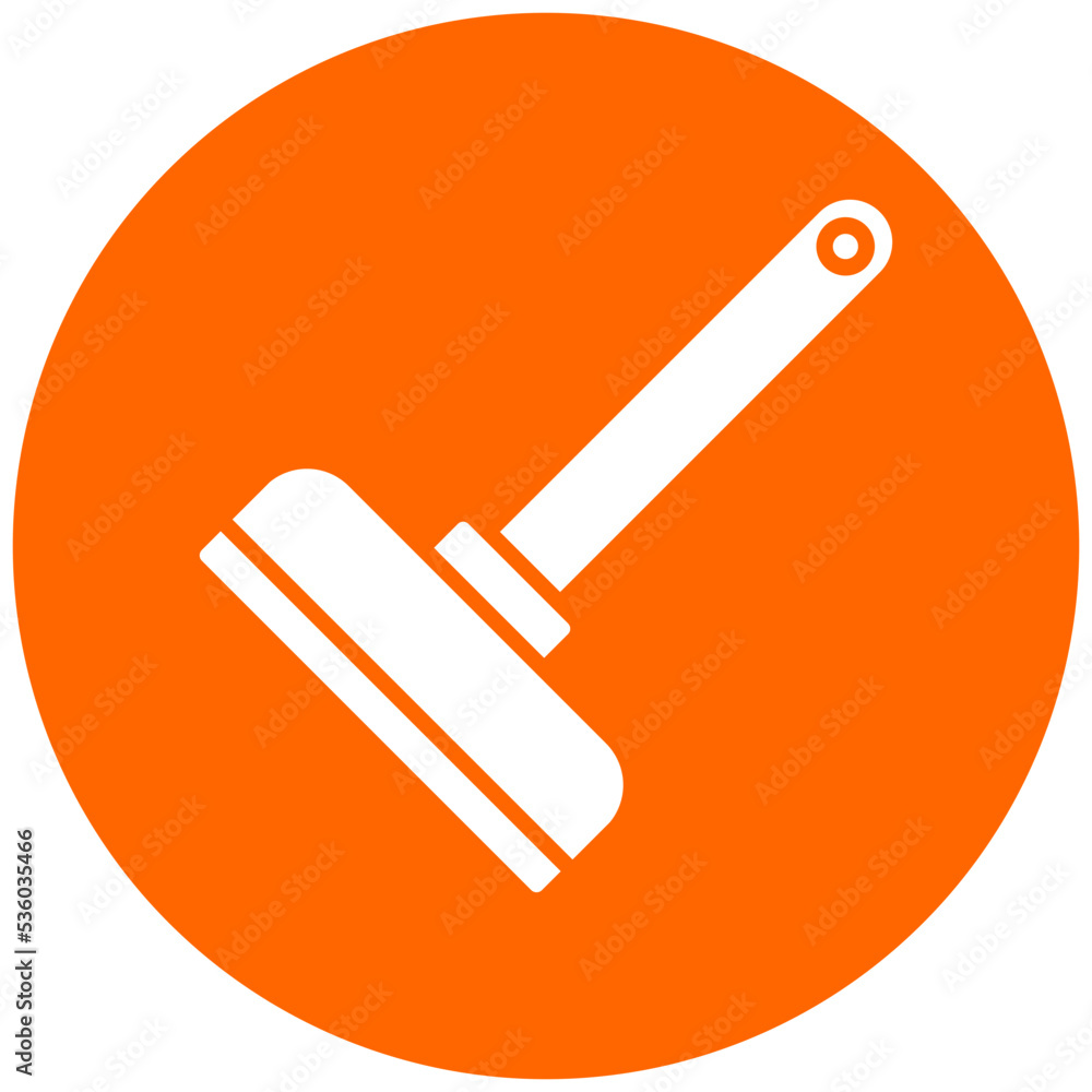 Sticker squeegee icon style