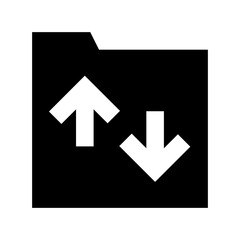 Folder Sharing Vector Icon