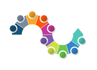 Basic infographic with 10 steps, process or options.