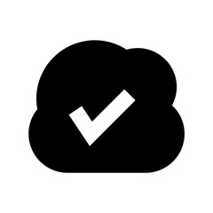 Cloud Verified Vector Icon