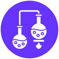 Chemistry Experiment Icon Style