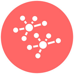 Molecular Structure Icon Style