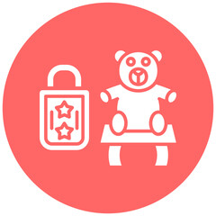 Fototapeta premium Toy Merchandising Icon Style