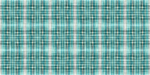  Teal rustic coastal beach house border check fabric tile. Seamless sailor flannel edging trim textile. Gingham blur rustic banner ribbon endless tape.