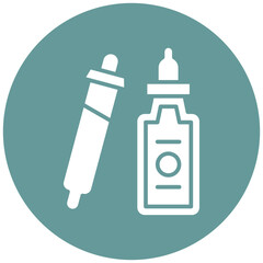 Dropper Bottle Icon Style