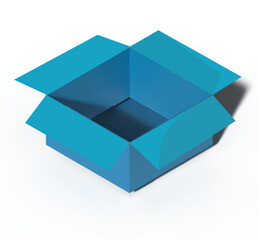 open box isolated on white