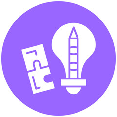 Obraz premium Creative Puzzle Icon Style