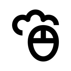Cloud Mouse Vector Icon