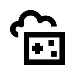 Cloud Gaming Vector Icon