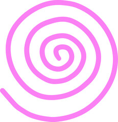 doodle illustration abstract shape, retro bright hand drawn, Abstract comic icon, flat cartoon in children's style