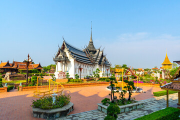Fototapeta na wymiar Sanphet Prasat Palace, Ancient City, Bangkok, in Thailand