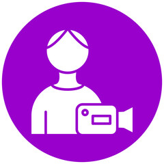Camera Operator Icon Style