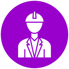 Male Engineer Icon Style