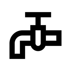 Water Tap Flat Vector Icon
