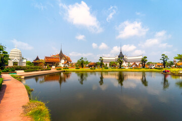 Fototapeta na wymiar Sanphet Prasat Palace, Ancient City, Bangkok, in Thailand