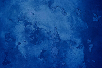Blue texture with dry plaster strokes.