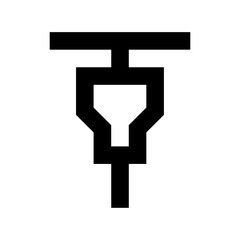 Gimlet Machine Flat Vector Icon 