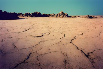 Parched Earth. Dry and cracked. Drought and desertification. An ecological disaster. 