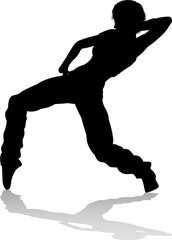Street Dance Dancer Silhouette