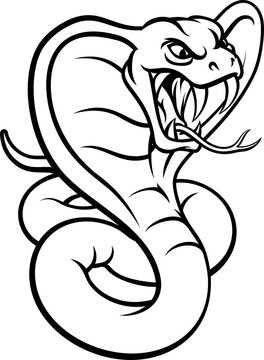 recommend clip art: Cobra Snake Viper Mascot