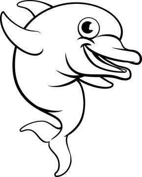Dolphin Cartoon Character