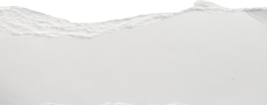 White ripped paper torn edges strips isolated on white background - Powered by Adobe