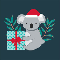 Australian Native Xmas Animals Christmas Koala Bear