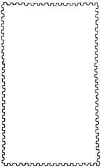 切手の切り口フレーム