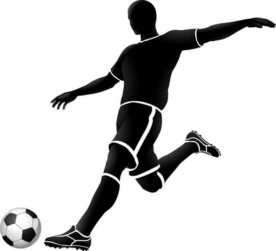 Football Soccer Player Sports Silhouette