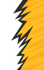 Comic style background with zigzag and slash line pattern and with some copy style area