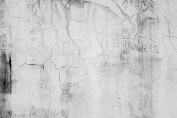 Old Concrete wall In black and white color, cement wall, broken wall, background texture