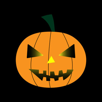 An image of a terrible pumpkin as an attribute for the Halloween holiday