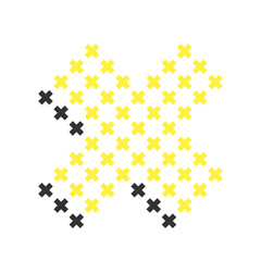 Abstract geometric shape. Graphic 90s funky memphis ornament, abstract design element.