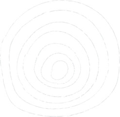 Abstract concentric chalk frame