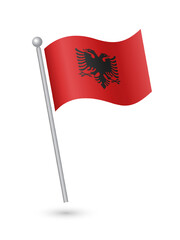 Albania national flag - 536057464