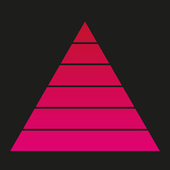 Fototapeta premium red, pink pyramid, triangle Shape Vector, strifed background