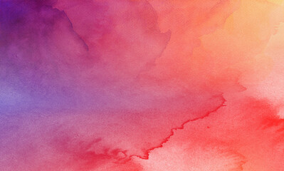 Watercolor Background, Wallpaper, Multicolored,
red, pink, yellow, green, blue, purple, orange, violet. Vector 