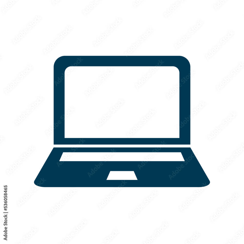 Poster laptop icon. notebook computer. vector.