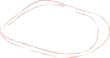 Hand drawn brush frame