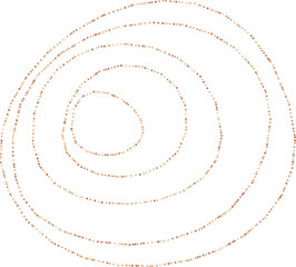Abstract concentric dotted frame