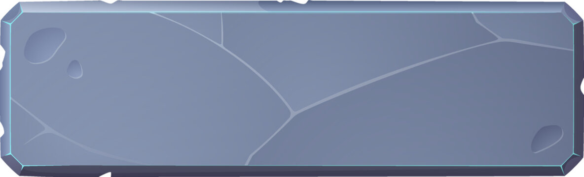 Cartoon rectangular button