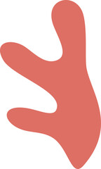 hand drawn abstract organic plant