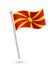 North Macedonia flag