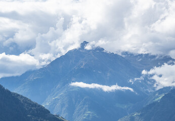 Naklejka na ściany i meble mountains in south tyrol in city Meran, Italy