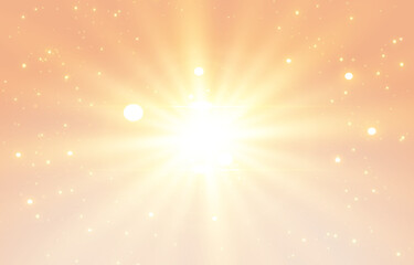 glowing background with sparkling rays