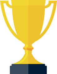 Trophy icon vector in white background